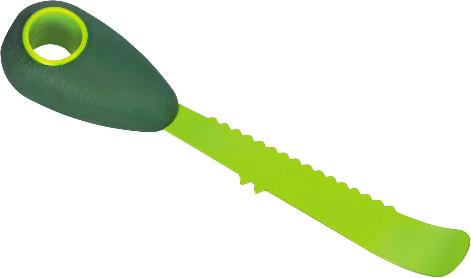 Kuhn Rikon 3-in-1 Avocado Knife with Non-Stick Coating, 7.25 inch/18.42 cm, Green