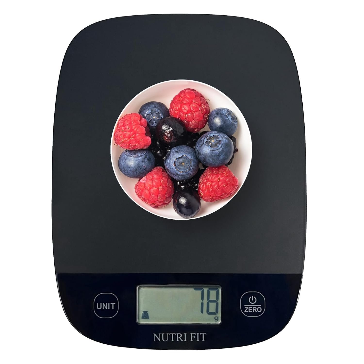 NUTRI FIT Food Scale for Kitchen Scales Digital Weight Grams and Ounces, Baking Scale Accurate for Weight Loss, Cooking, Coffee, Keto Diet, Meal Prep, 0.1oz Ultra Slim Smart Tare Black | Ultra-Slim, Max 11lbs 0.1oz Precision, Smart Tare, Baking Cooking, Accurate for Weight Loss, Coffee, Keto Diet, Meal Prep