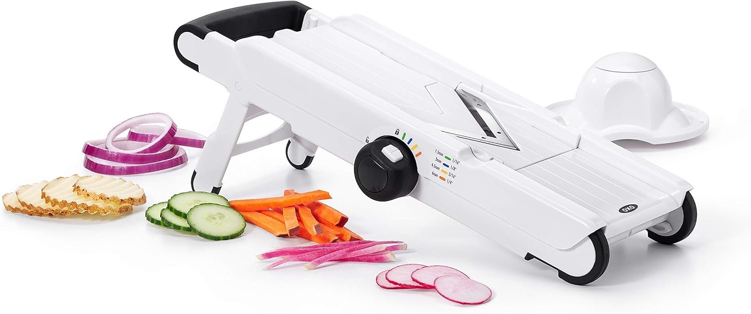 OXO Good Grips V-Blade Mandoline Slicer, White (1155700)