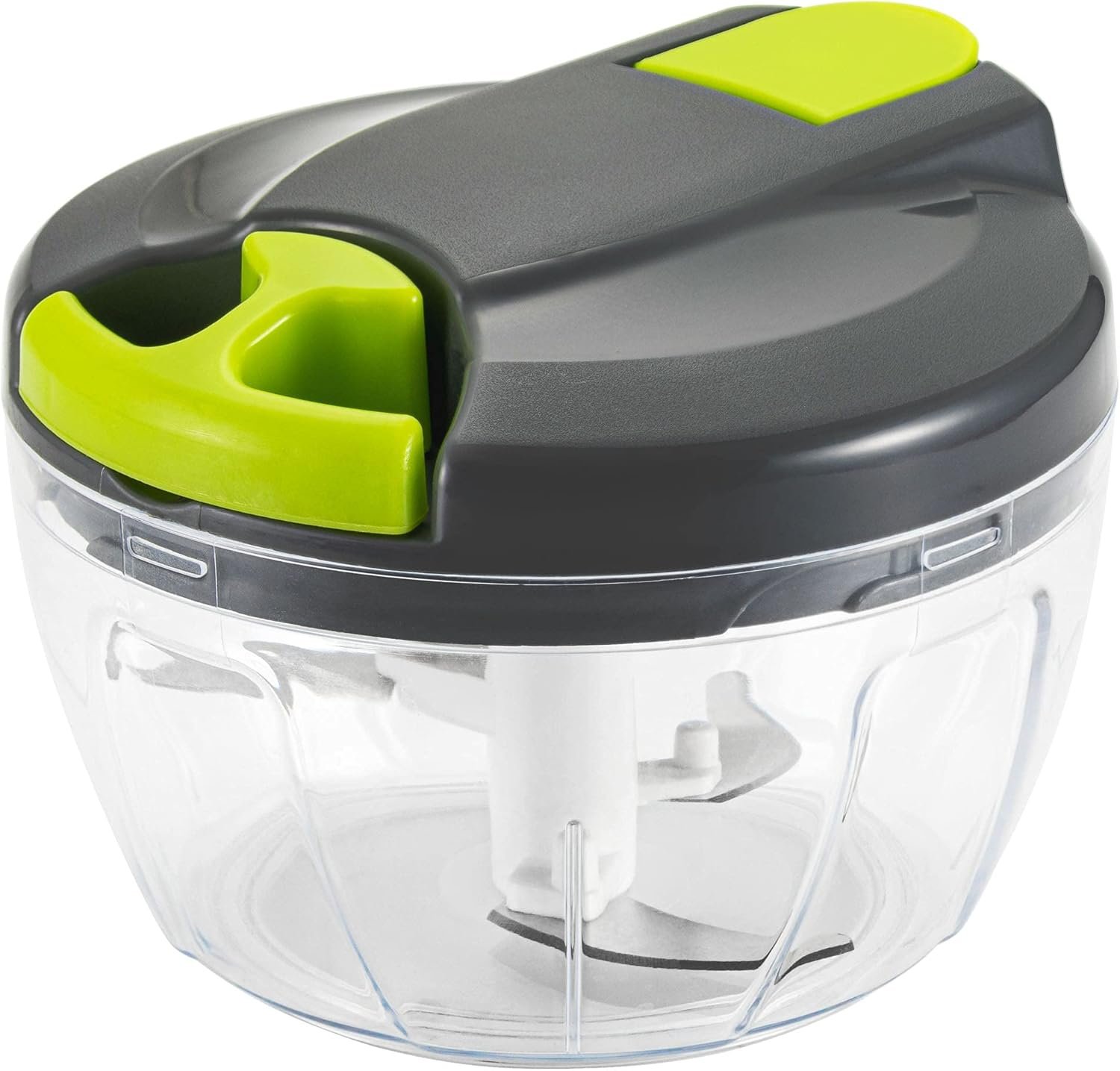 Multi-Function Manual Food Chopper & Processors with Handle and Cover,Vegetable Chopper Shredder,Garlic Press,Suitable for Onions Garlic Peppers Carrots Gingers Fruits,Ideal Gift for Kitchen(Green)