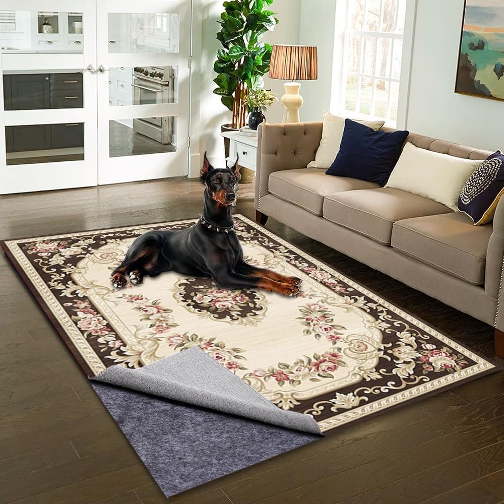 Waterproof Non-Slip Rug Pad 8×10 for Large Area Rugs Durable Felt Floor Protection pad for All Floors, Suitable for Cutting. Rug Pads Keep Rugs in Place and Provide Cushioning