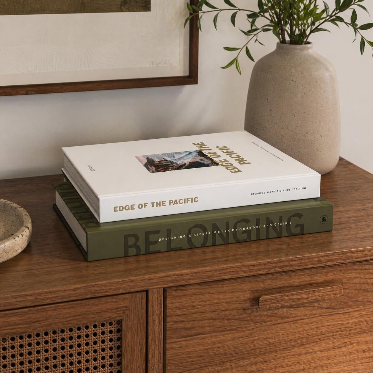 Beautiful Decorative Books – Set of 2 Boxes Enhance Your Coffee Table, Bookshelf or Mantel Shelf Decor – Aesthetic Fake/Faux Books for Modern Home Decoration, Photo Storage and as a Keepsake Box