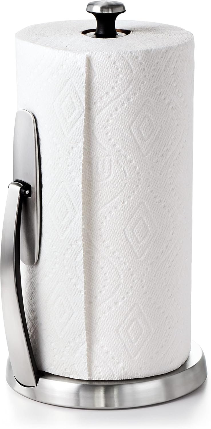 OXO Good Grips SimplyTear Paper Towel Holder Countertop for Kitchen