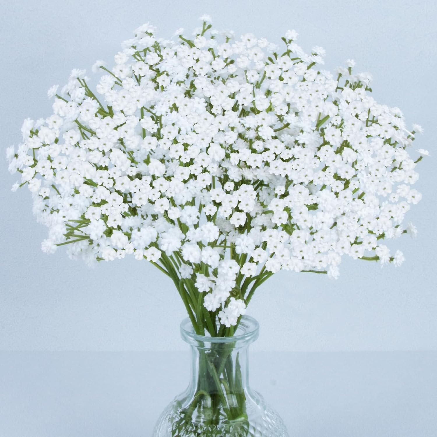 MAQIHAN 6 Babys Breath Artificial Flowers – White Faux Gypsophila Bouquet | Realistic Fake Flower Greenery for Wedding Centerpieces, Table Decorations, Bridal Bouquets, Home & Party Floral Arrangements