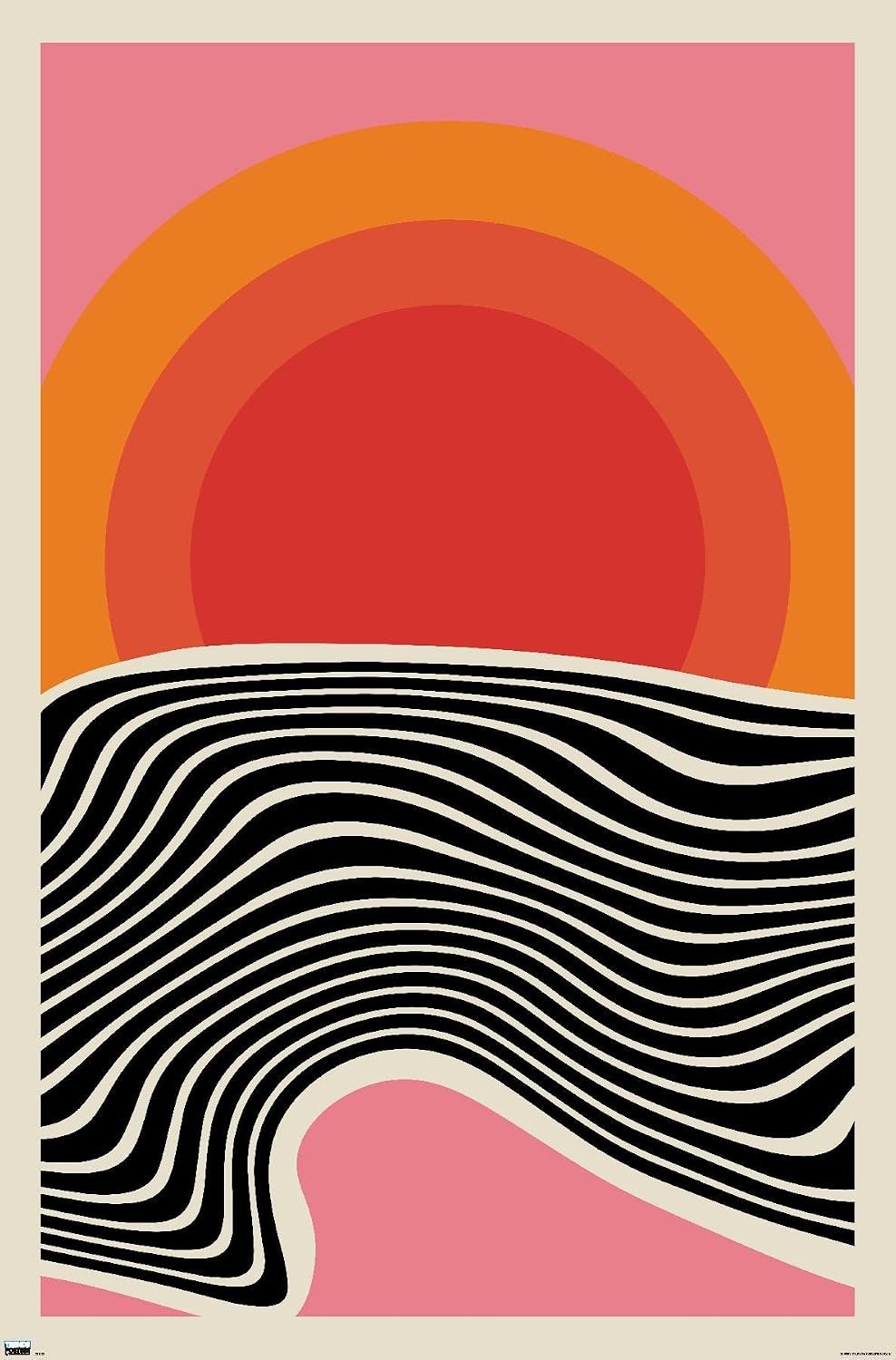 Trends International Minimalist Sunset Wall Poster, 22.375″ x 34″, Unframed Version