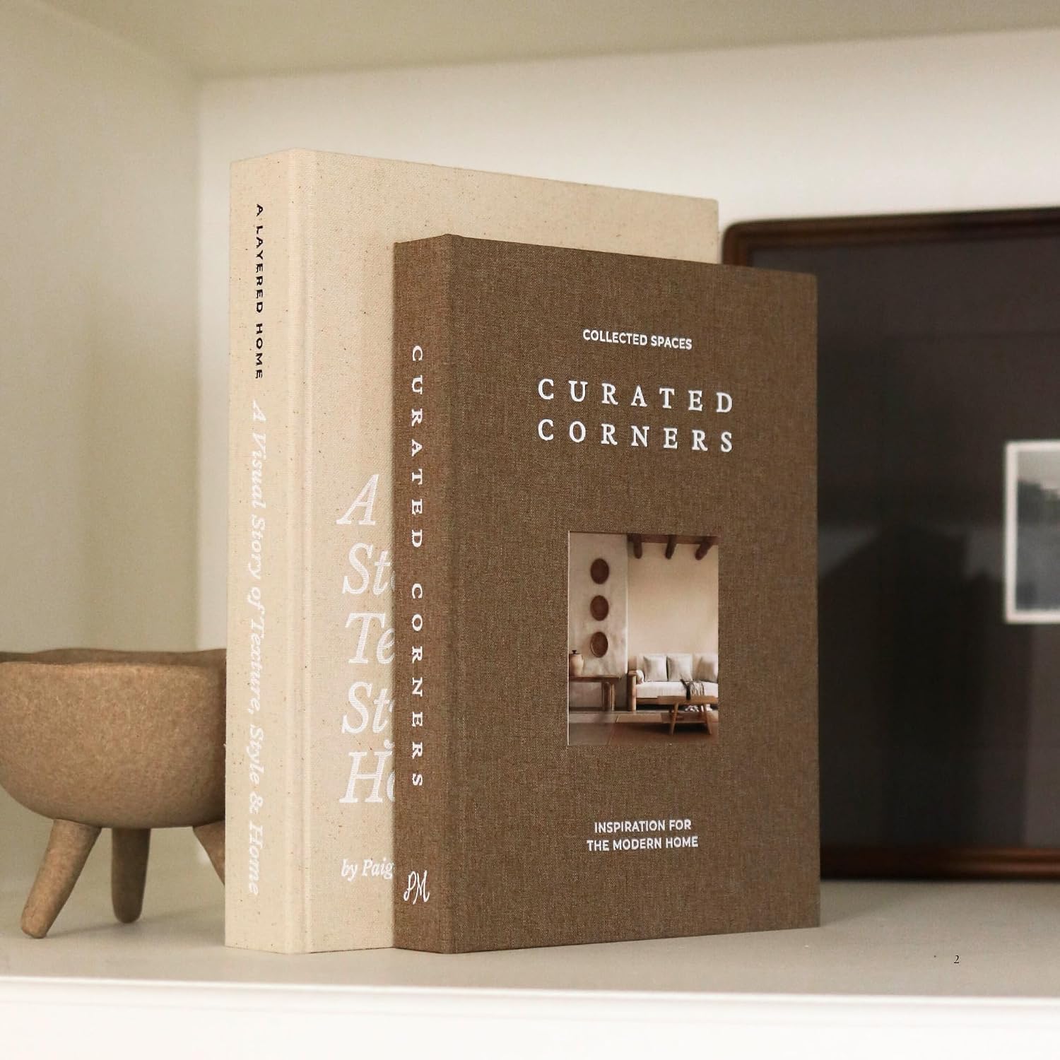 Decorative Books for Home Decor – 2 Linen Fake Books for Decorating Shelf | Faux Book Box Set for Hidden Storage and Decoration – Neutral Coffee Table Book for Any Home Aesthetic, Bookshelf, Shelves
