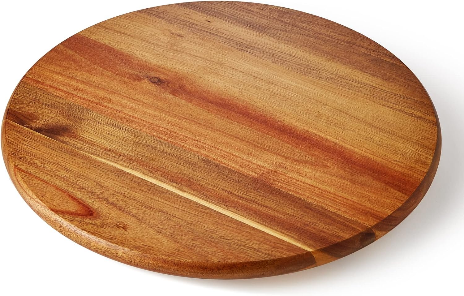 Acacia Wood Lazy Susan, Wood Turntable Tray Cabinet Organizer,14″