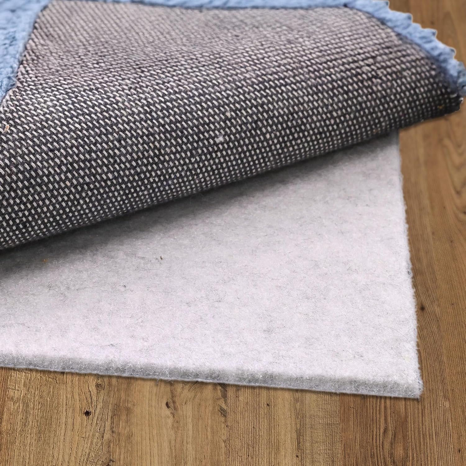 4′ x 6′ Non Slip Rug Pad Waterproof, 1/4″ Thick 100% Felt +Rubber Rug Pad, Under Area Rug Pad Protective Cushioning Rug Pads Carpet Gripper Keep Rugs in Place, Safe for All Floors