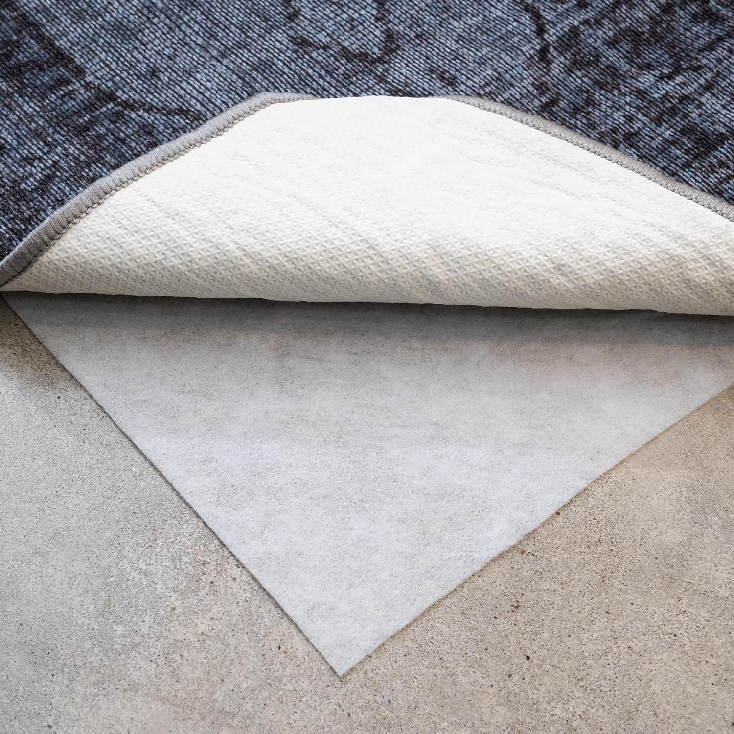 2′ x 8′ Non-Slip Rug Pad, Reversible Gripper, Non Skid Pads for Hardwood, Vinyl, Tile, Laminate Floors, Keep Area Rugs Secure, Natural Materials Safe for Indoor Flooring, ¼” Thick