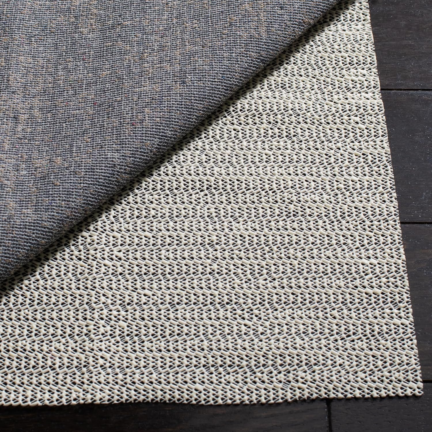 SAFAVIEH Non Slip Anti Skid Grippy Stay in place Rug Pad Under Carpet, Stable on all Hard Floors (6′ Square)