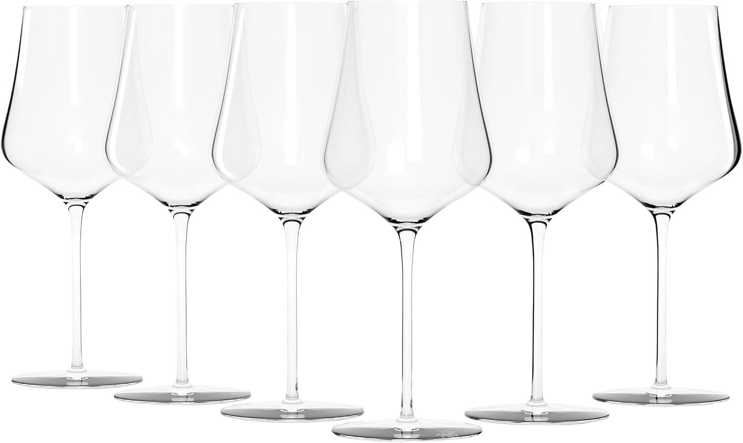 Gabriel-Glas Crystal Wine Glasses, Set of 6 with Gift Box – Premium, Universal Wine Glass for Red and White Wine – Dishwasher Safe, Lead-Free, 16 oz