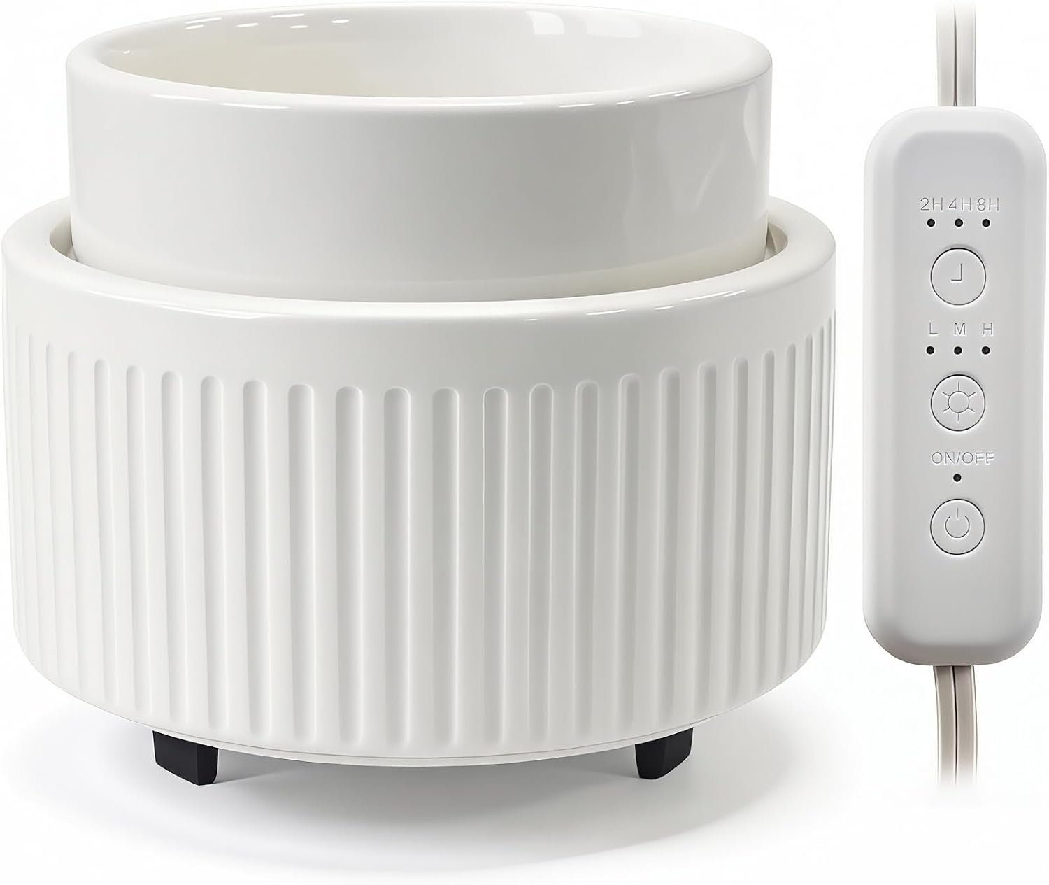 VICTORIA AROMA Ceramic Wax melt Warmer with Timer | Candle Wax Melter & Wax Burner for Scented Wax Melts, Electric Fragrance Wax Warmer for Home Office Decor Ideal Gift