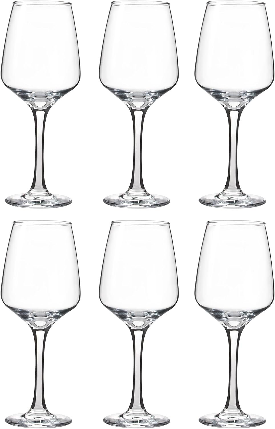 YANGNAY Wine Glasses Set of 6, 12 Oz Classic Red or White Wine Glass with Stem, Perfect for Home, Restaurant Use, Dishwasher Safe