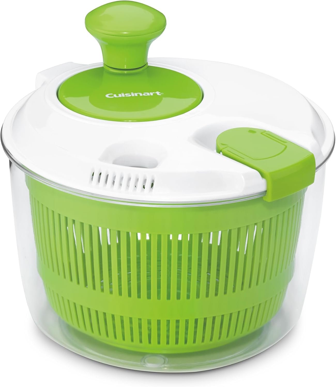 Cuisinart Salad Spinner- Wash, Spin & Dry Salad Greens, Fruits & Vegetables, 3qt, CTG-00-SSAS | Wash & spin-dry produce with 3-qt salad spinner, lid lock, clear base/serving bowl, CTG-00-SSAS