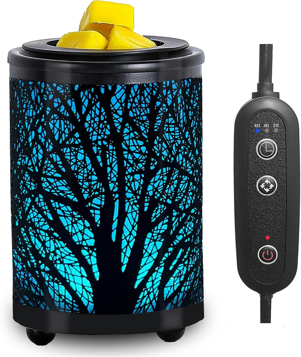 Leyoue Wax Warmer, Wax Melt Warmer with PTC Heating Plate & 7-Color LED | Timer Electric Fragrance Warmer for Home Decor & Gifts, Color Changing Wax Heater