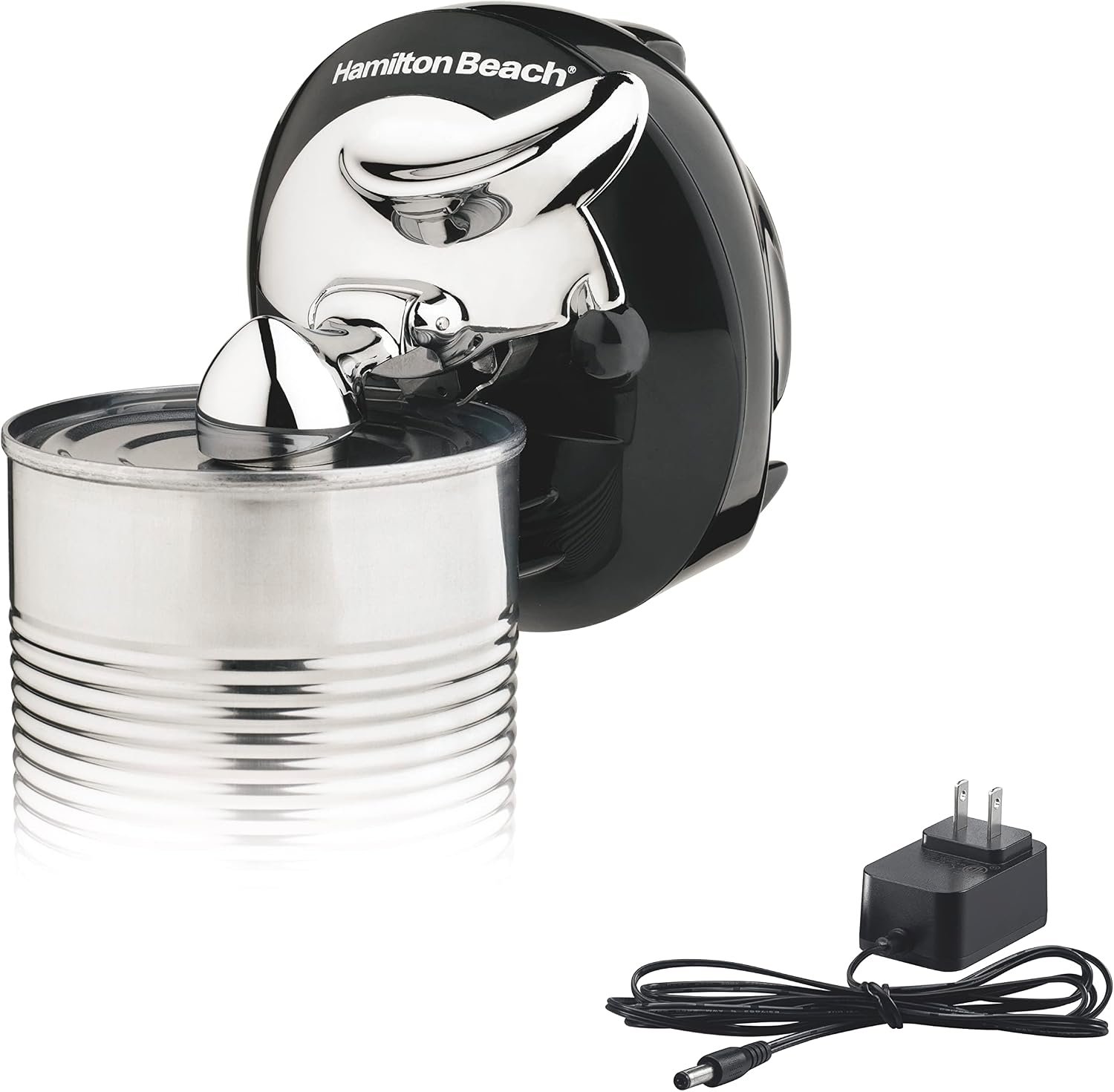Hamilton Beach Walk ‘n Cut Hands-Free Cordless Electric Can Opener | Automatic & Hand-Free | Rechargeable | Opens Any Size Can |Easy Clean Removable Blade | Black | 76501G