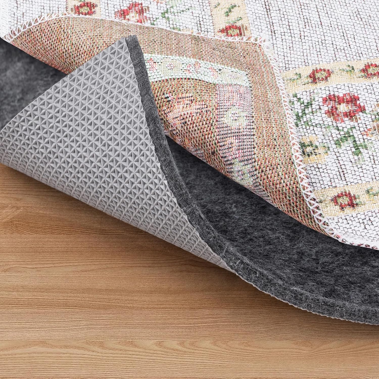 BALEINE Felt Non Slip Rug Pads, Extra Large 1/4″ Thick Felt and Rubber Backing, Shock Absorbing Carpet Pad for All Carpets and Hardwood Floors (3×5 Ft)