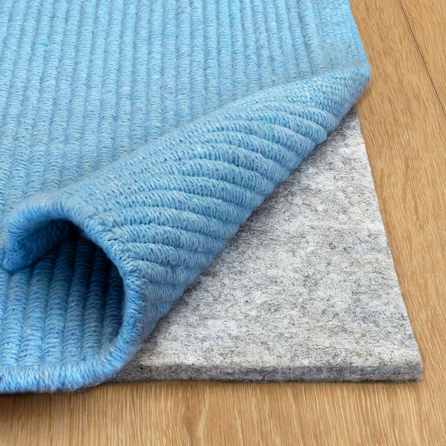 RUGPADUSA – Basics – 8’x10′ – 1/4″ Thick – 100% Felt – Protective Cushioning Rug Pad – Safe for All Floors and Finishes Including Hardwoods