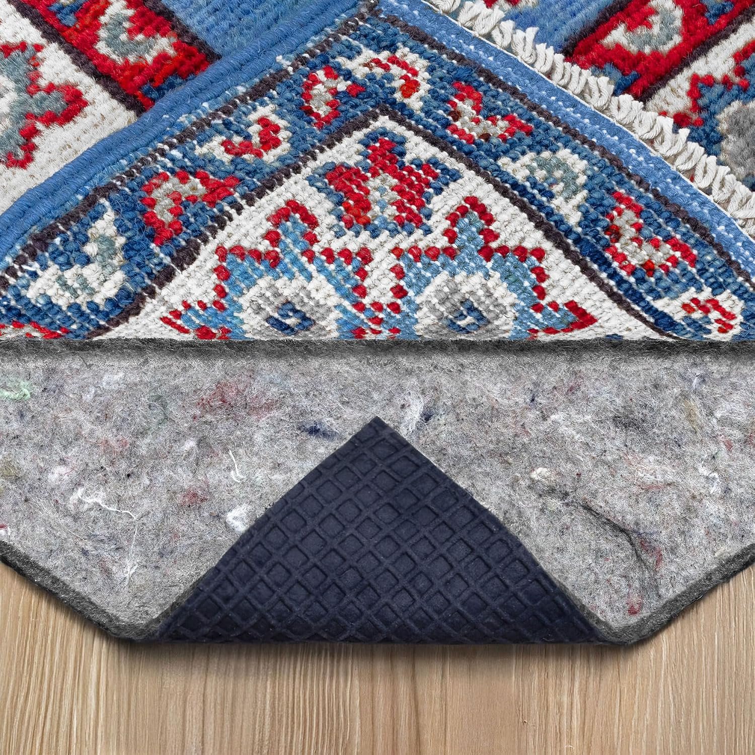 RUGPADUSA – Superior-Lock – 8’x10′ – 1/4″ Thick – Felt + Rubber – Premium Non-Slip Rug Pad – Perfect for Hardwood Floors, Available in 2 Thicknesses, Many Custom Sizes
