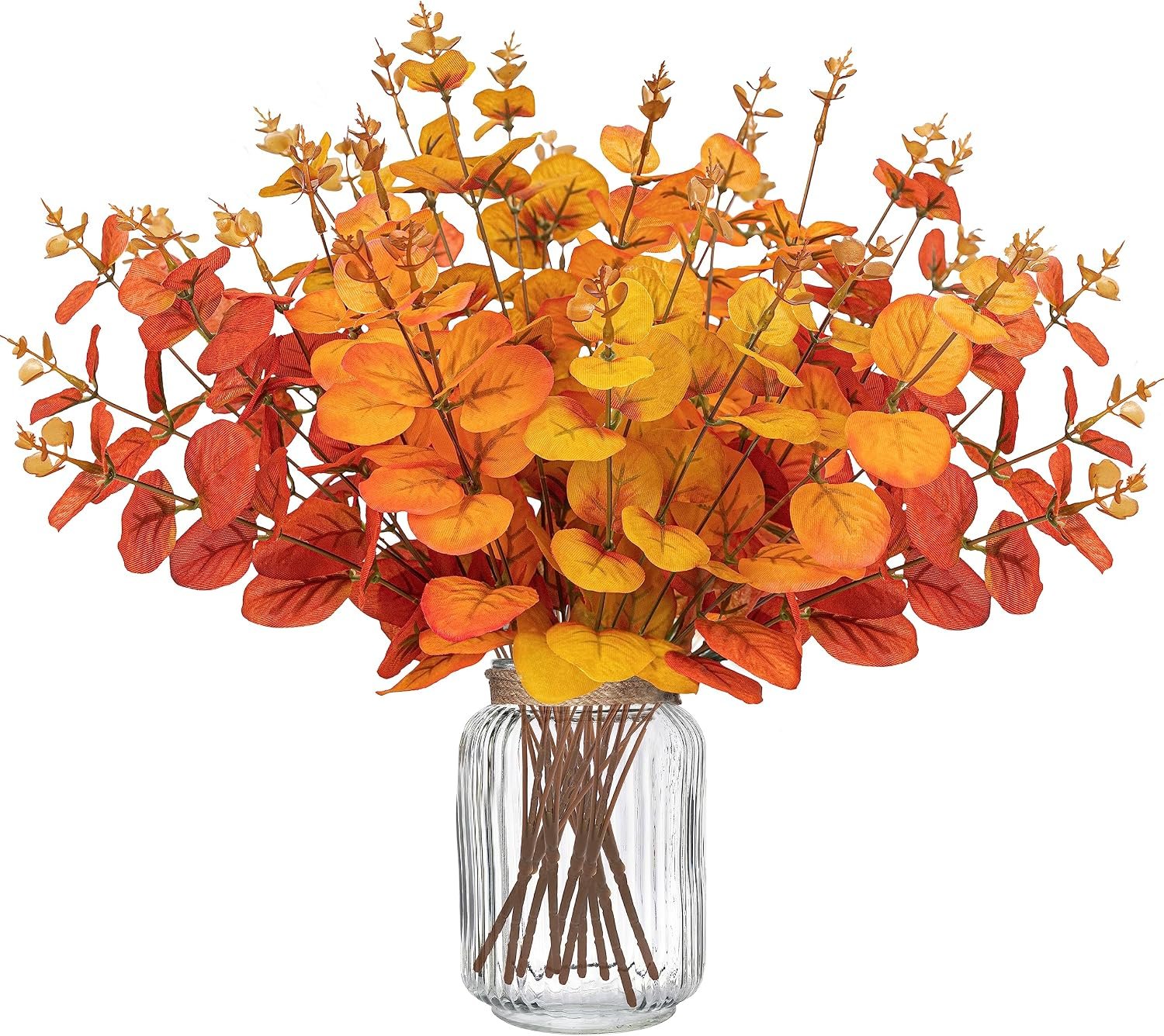 Yen Jean 10PCS Fall Decorations for Home Flowers Artificial – Fake Plants Thanksgiving Autumn Decor Outdoor