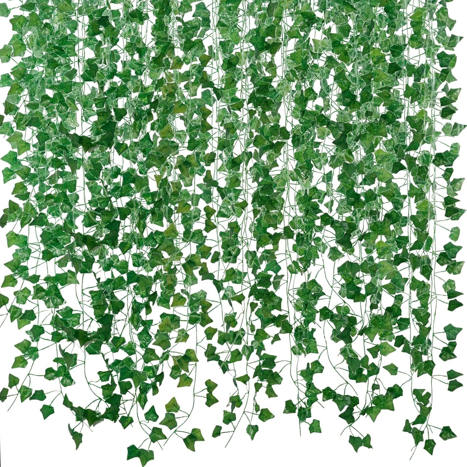 Freyalife Fake Vines for Room Decor(12 Pack 84 Feet) Aesthetic Artificial Plant Ivy Leaves Hanging Greenery Garlands for Home Bedroom Wall Wedding Christmas Party Office Patio Outdoor Garden Décor